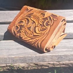 DIY Tooled Leather Wallet Kit / Craft Project