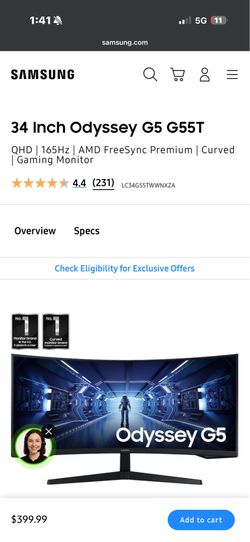 Samsung odyssey 35 inch gaming monitor