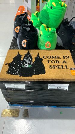 “Come in for a spell” Halloween wicked witch doormat