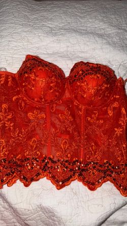 orange corset