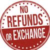 NO DELIVERY & NO REFUND 