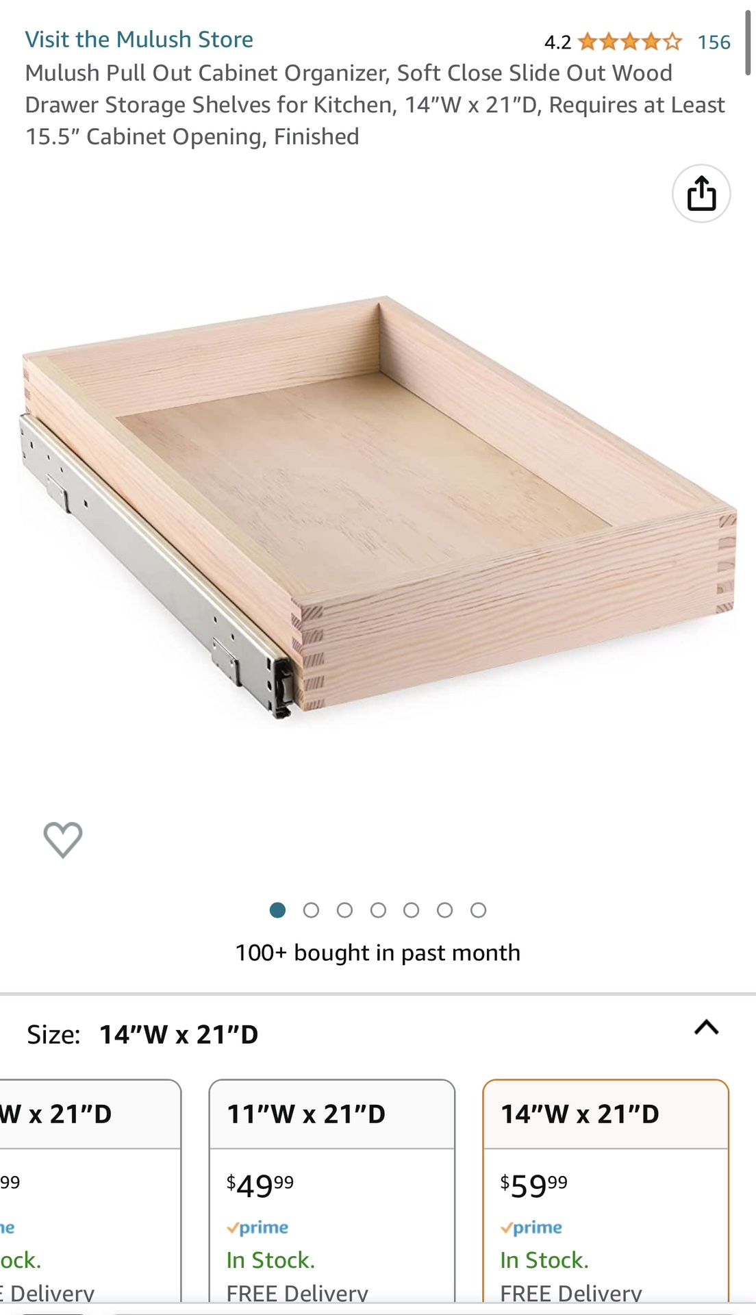 Mulush pull Out Cabinet Organizer