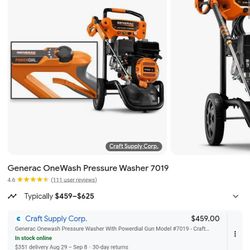 Used Generac Gas Pressure Washer Asking $1700obo 