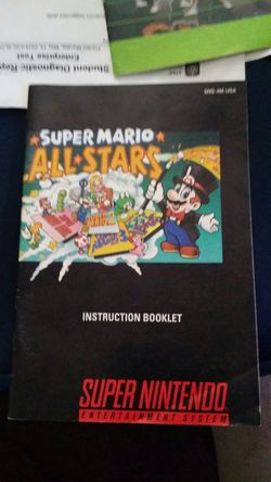 SNES MARIO ALL STARS MANUAL