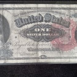 1886 Silver Certificate,  Large Size "Martha" $1 Note