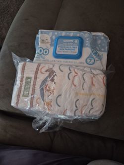 8pk HUGGIES DIAPERS PLUS BABY WIPES