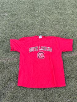 Vintage South Carolina Gamecocks Champion T Shirt XL Red NCAA College Tee