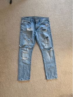 Abercrombie and Fitch and American Eagle man jeans