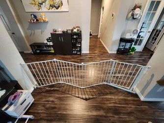 Steel Dog Gate  DOUBLE 4-pannel - Adjustable  Configuration