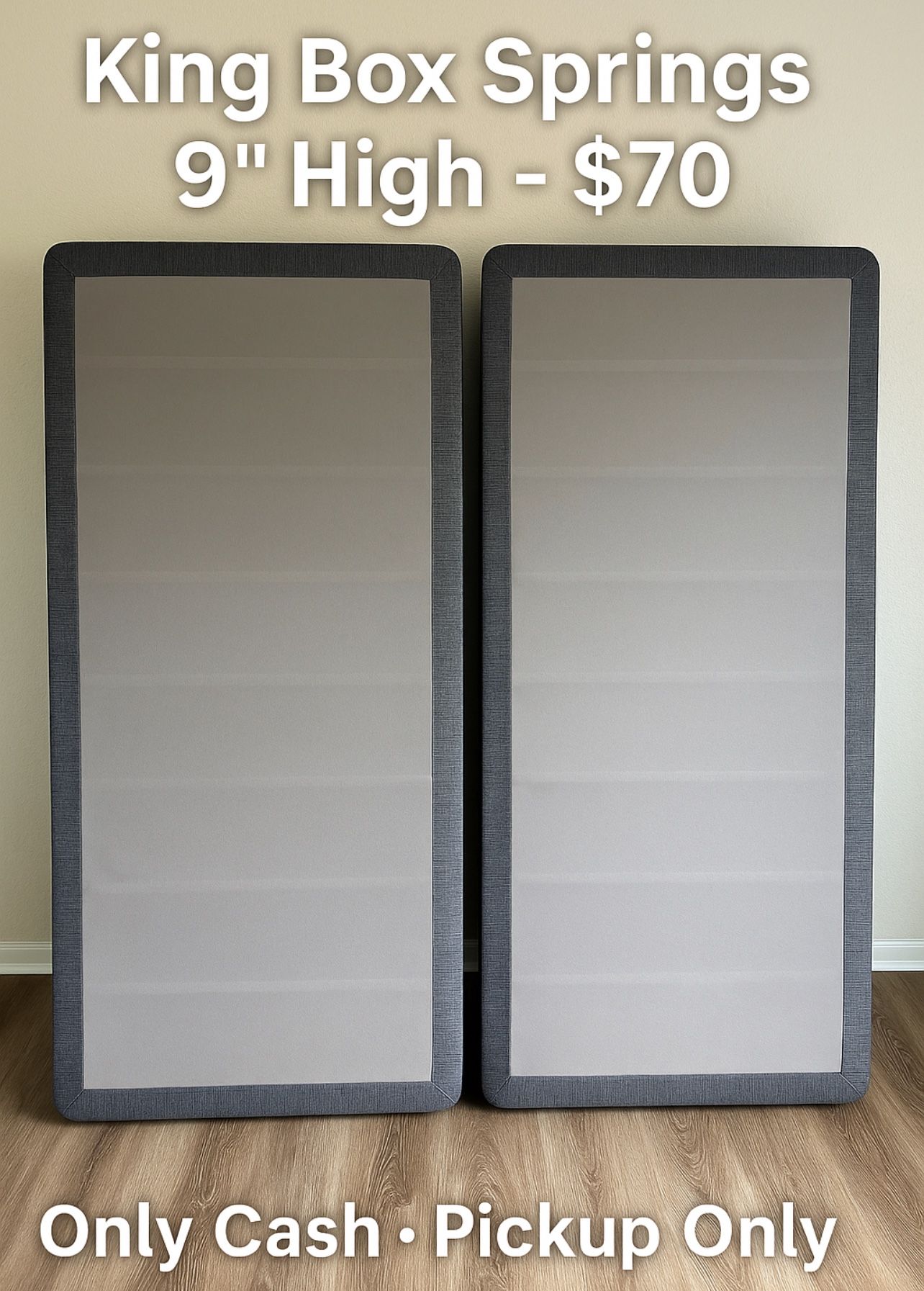 King Size Box Springs – 9” High