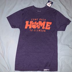 Purple Champion Shirt “Come Back Home to Clemson”; Men’s S