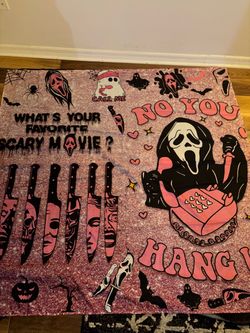 Like new ghostface shower curtain