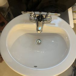 2 Brand New Bathroom Sink With Faucet