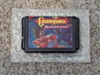 Castlevania bloodlines for Sega Genesis (Brand New working Reproduction cartridge)

