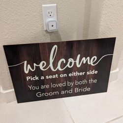 Wedding Welcome Sign