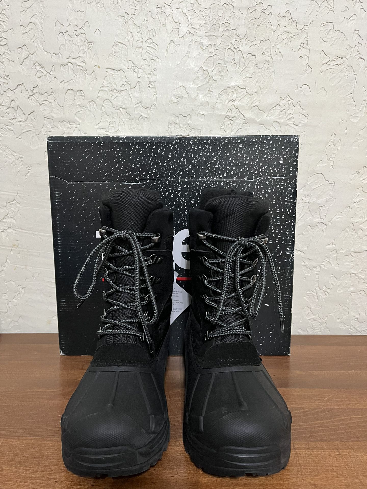 NEW Men's totes Briggs Waterproof Snow Boots (Size 9) 
