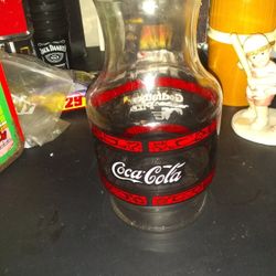 Vintage 1970s Coca-cola Godfather Pizza Pitcher Decanter wlLid