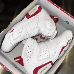 Jordan Retro 6 Men’s Size 12.5 Sneakers Shoes Red Oreo Authentic Footwear M