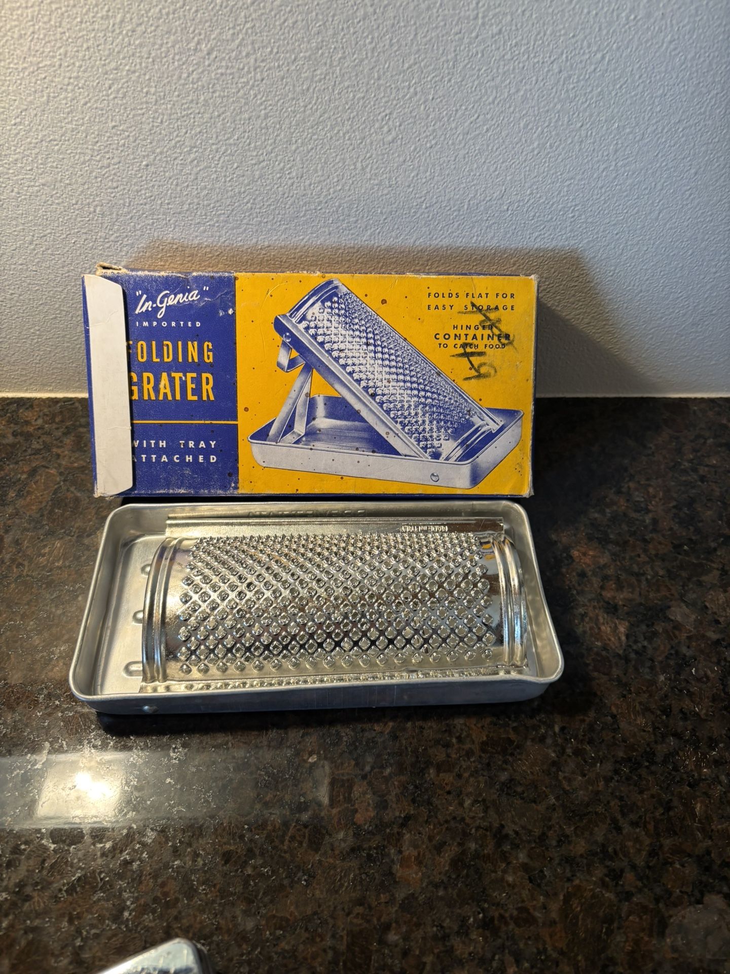 Vintage folding cheese grater