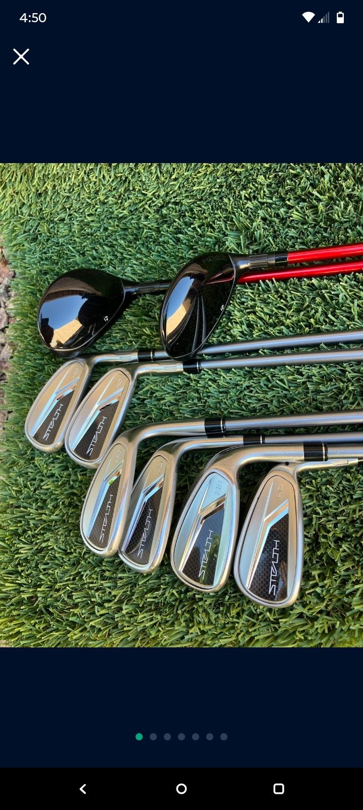 TaylorMade Stealth HD Combo Iron Set 4-AW Regular Graphite (4,,5 are hybrids)