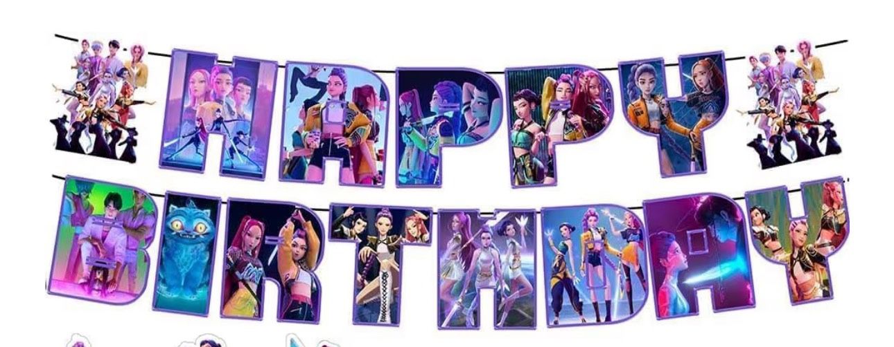 K Pop Demon Hunters Birthday Supplies