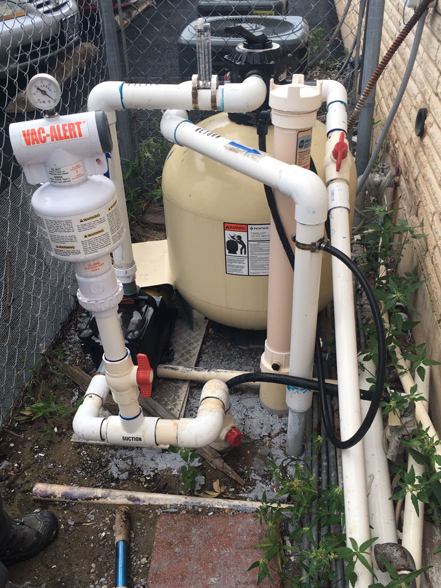 Sand filter and pump