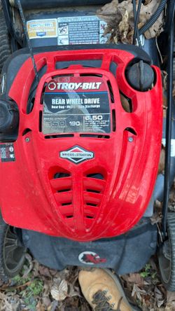Troy-built 6.5 Horsepower Motor. The Deck Broke 1st Time I Pulled The String To Start It. Now It Want Do Anything Never Been Run Gas Tank Even Empty