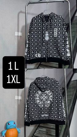 Chrome Hearts All-Over Print Zip-Up Hoodie