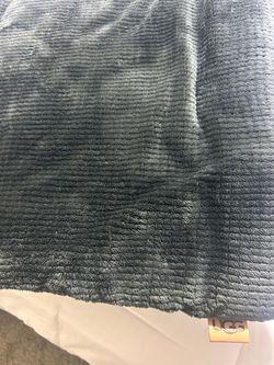 UGG Dark Gray Ribbed Plush comforter