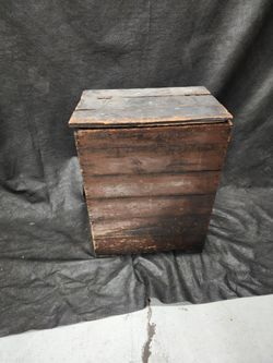 Antique wooden crate