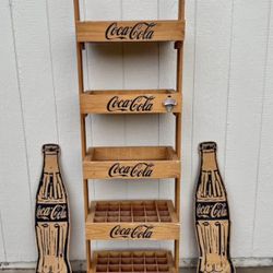 Coca Cola 5 Tier Wooden Stand  NICE