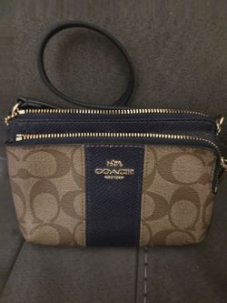 Guess purse and coach blue wrist purse