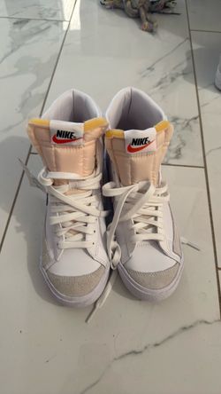 BN Nike High-Top Sneakers White Peach