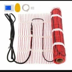 Electric Tile Radiant Warm Floor Heating Mat Kit W/ Thermostat Ul Listed