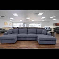 Dark Gray U Shape Sectional