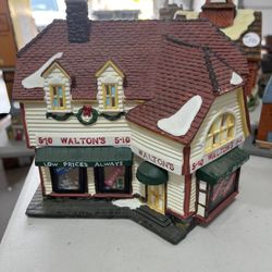 Collectable Christmas Village houses.