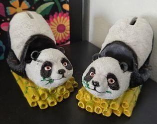 Panda with Bamboo Bank