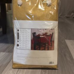 Golden Round Table Cloth