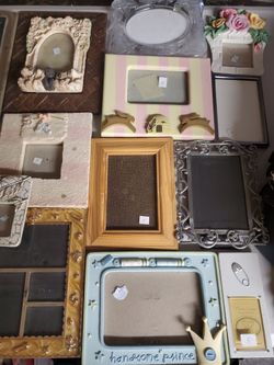 Assorted Picture Frames $5 each please see 6 pictures