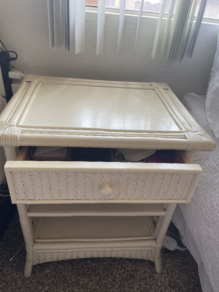 Wicker Nightstand