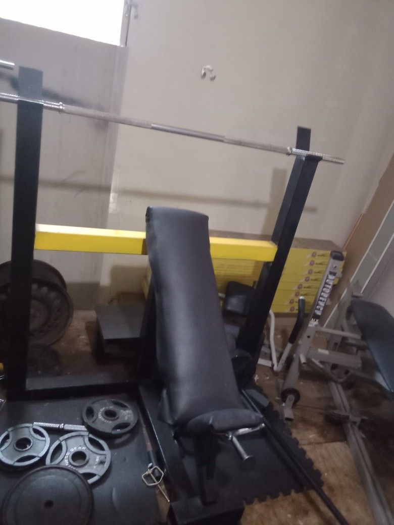 Weight Benches/ Weight's , Abe Roller,Pushup Bars, Barbells,Light Dumbbells Ect.