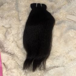 Kinky Straight Clip in Hair Extensions Real Human Hair 8pcs 20Clips Yaki Straight Clip Ins 16Inch 110g Full Head Hair Extensions Brazilian Remy Hair D