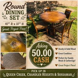Round Dining Set – Great Project Piece!