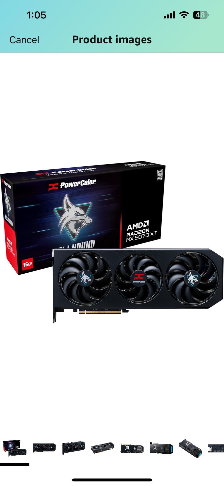 PowerColor Hellhound AMD Radeon RX 9070 XT 16GB GDDR6