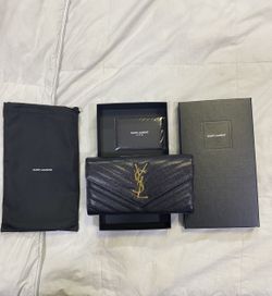 Saint Laurent College Flap Wallet
