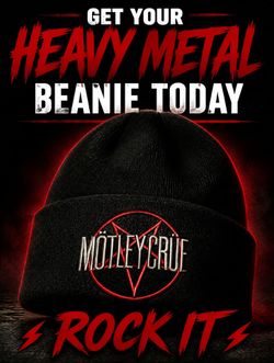 Mötley Crüe Black Knit Beanie Hat