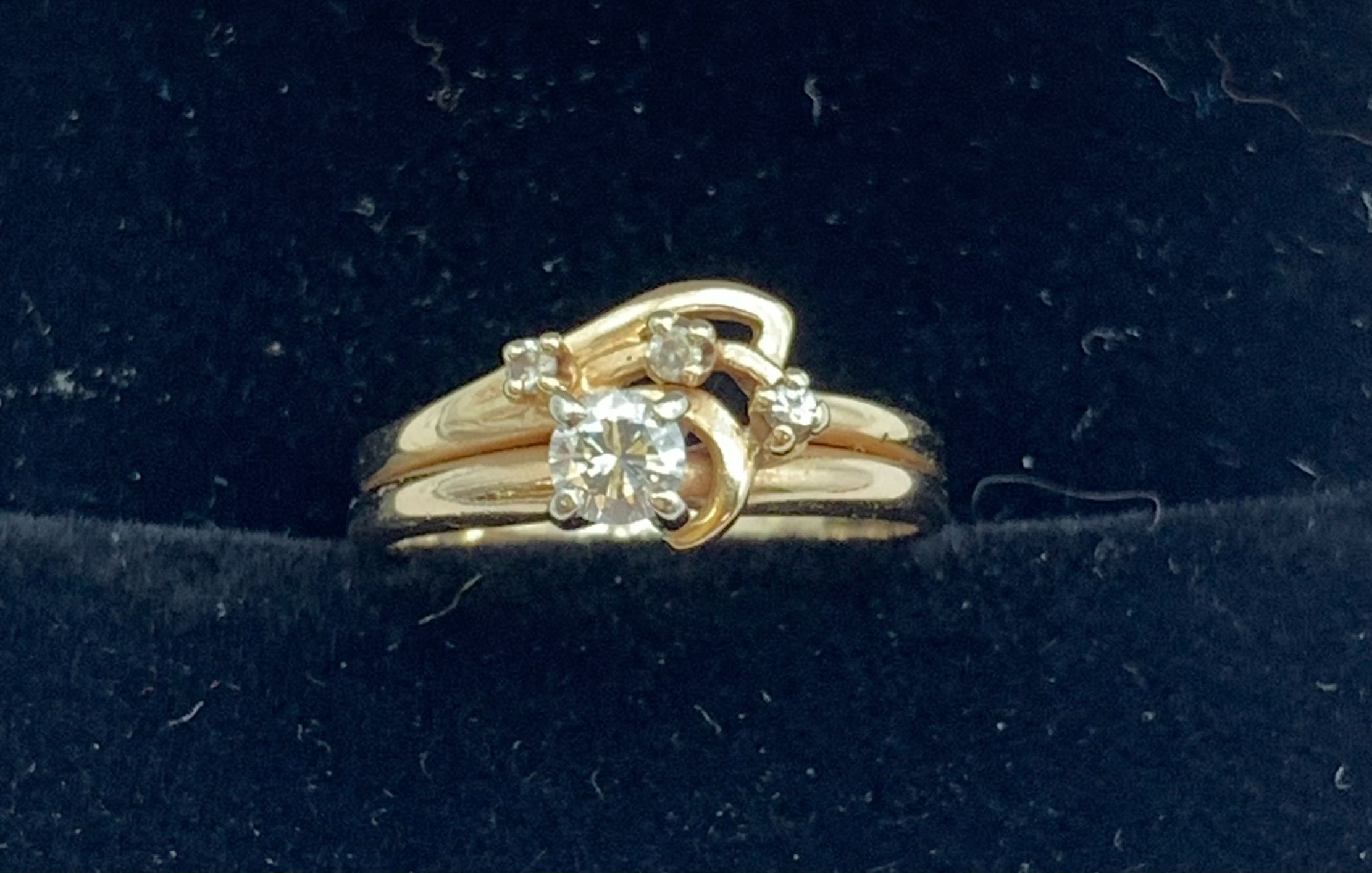 Diamond wedding set #29781