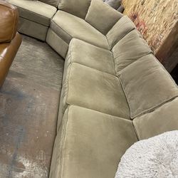 Jonathon Louis Microfiber Modular Sectional -Delivery Available 