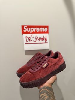 Puma Cali Velvet Burgundy
