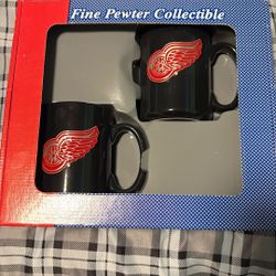 Red Wings Collectible Mugs Handcrafted